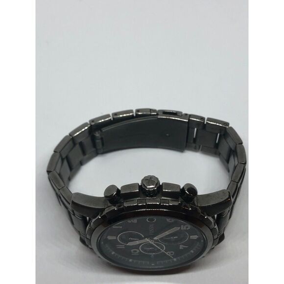 Fossil FS4721 Men's Stainless Steel Analog Black Dial Quartz Genuine Watch KG314 - Picture 4 of 7